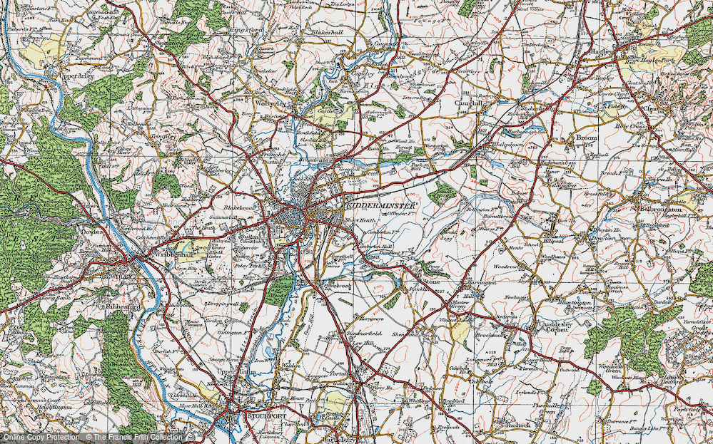 Old Map of Offmore Farm, 1921 in 1921