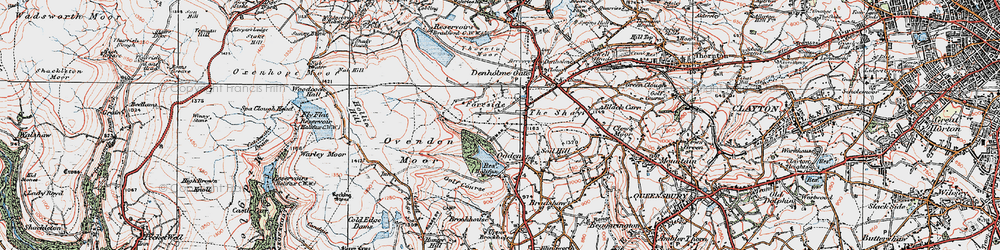 Old map of Ogden in 1925