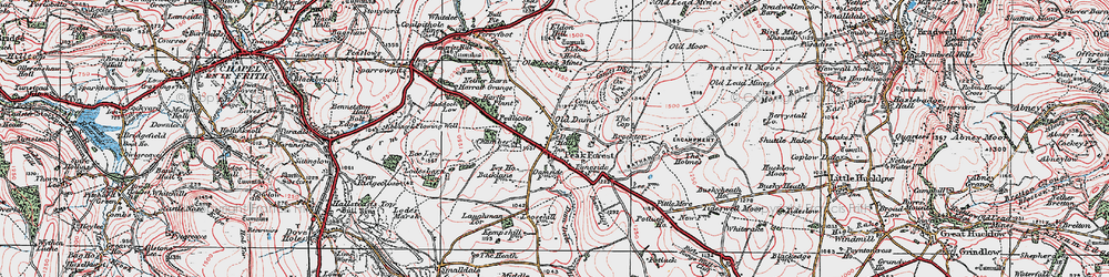 Old map of Old Dam in 1923