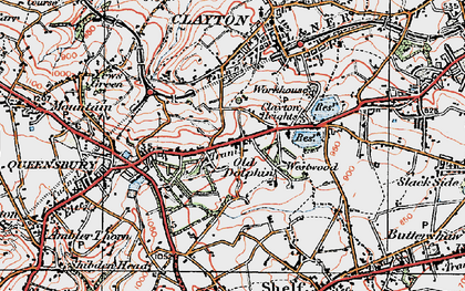 Old map of Old Dolphin in 1925