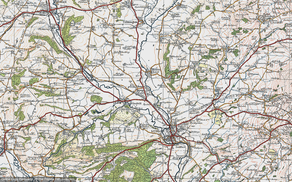 Old Map of Old Field, 1920 in 1920