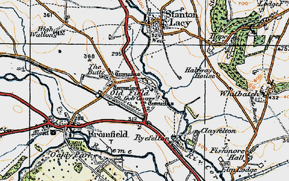 Old map of Old Field in 1920