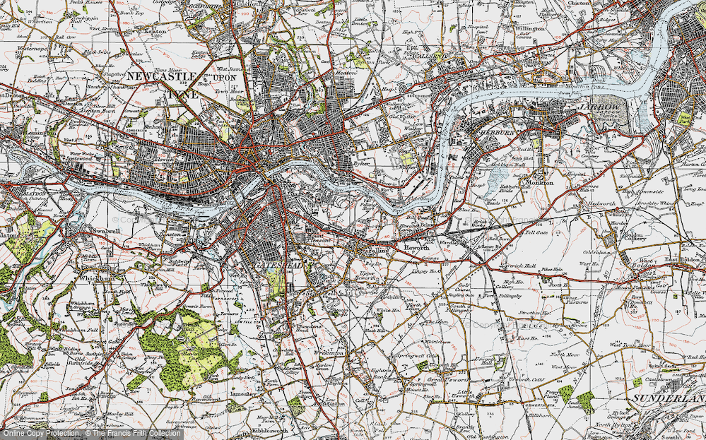 Old Map of Old Fold, 1925 in 1925