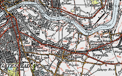 Old map of Old Fold in 1925