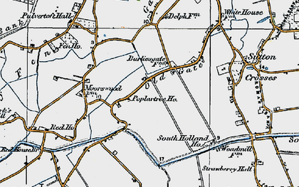 Old map of Old Gate in 1922