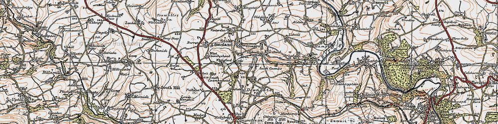 Old map of Old Mill in 1919