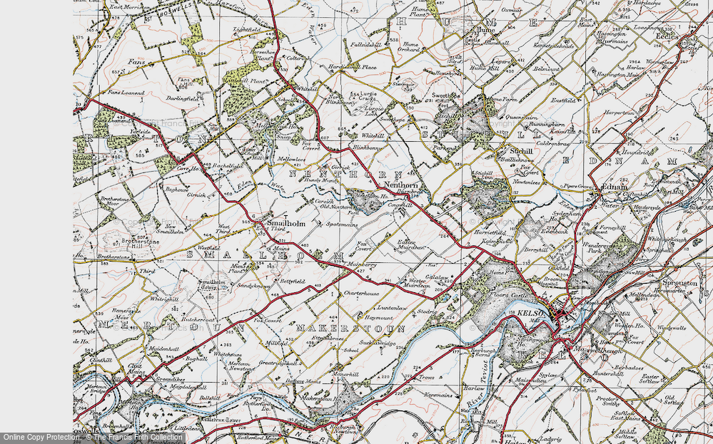 Old Map of Old Nenthorn, 1926 in 1926