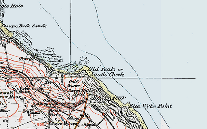 Old map of Old Peak in 1925