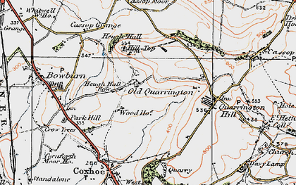 Old map of Old Quarrington in 1925