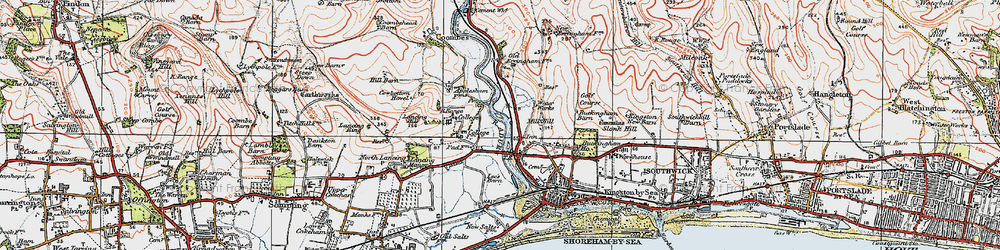 Old map of Buckingham Barn in 1920