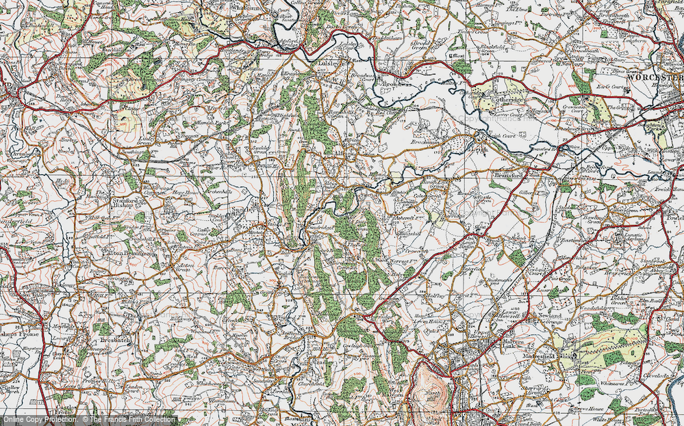 Old Map of Old Storridge Common, 1920 in 1920