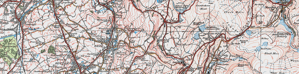 Old map of Old Tame in 1924