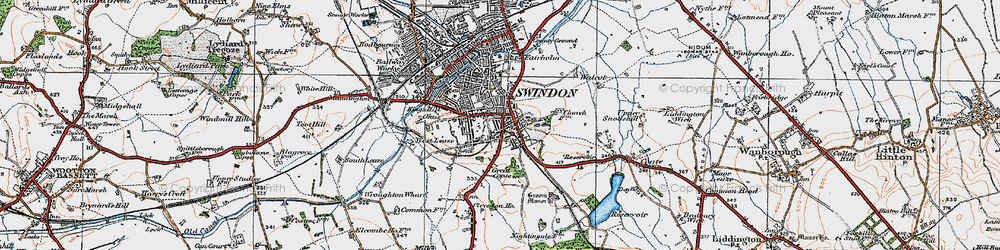 Old map of Old Town in 1919