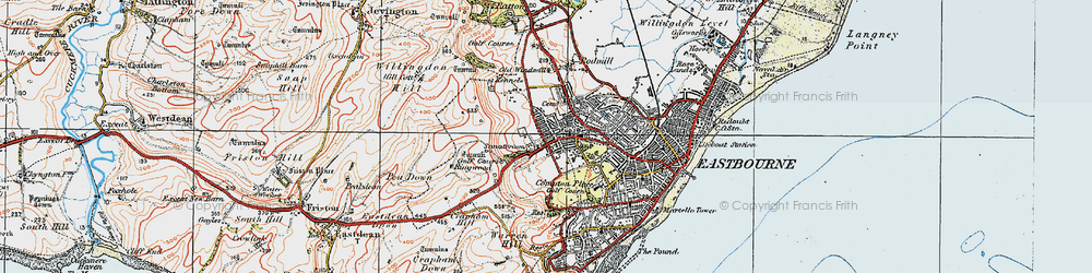 Old map of Old Town in 1920