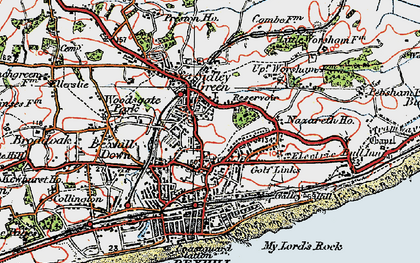 Old map of Old Town in 1921