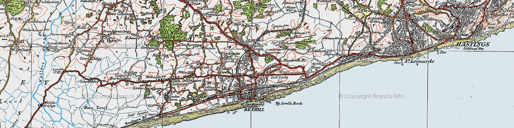 Old map of Old Town in 1921
