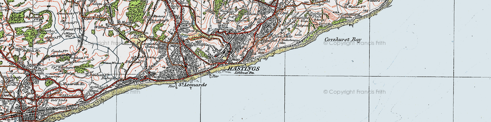 Old map of Old Town in 1921