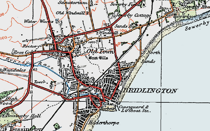Old map of Old Town in 1924