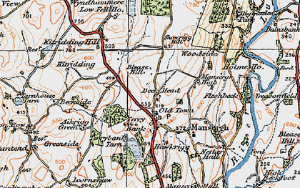 Old map of Aikrigg Green in 1925