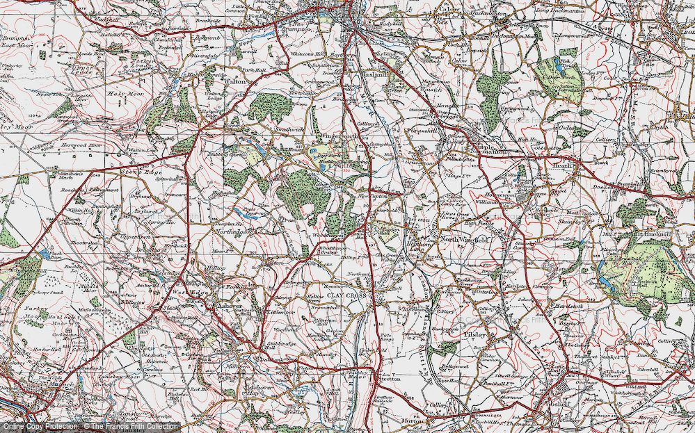Old Map of Old Tupton, 1923 in 1923