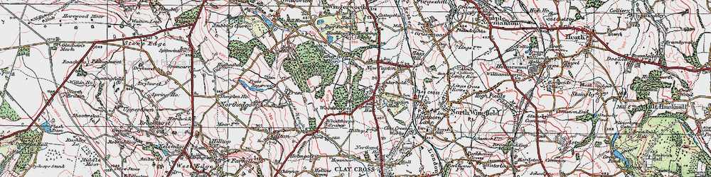 Old map of Old Tupton in 1923