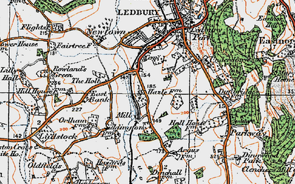 Old map of Old Wharf in 1920