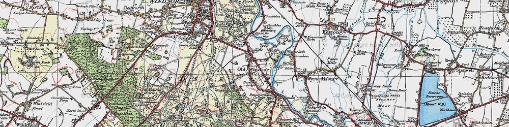 Old map of Albert Br in 1920