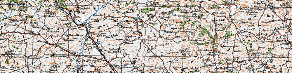 Old map of Oldborough in 1919
