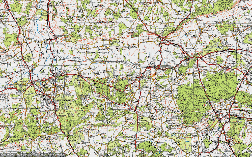 Old Map of Oldbury, 1920 in 1920