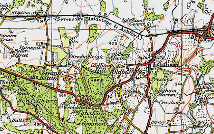 Old map of Oldbury in 1920