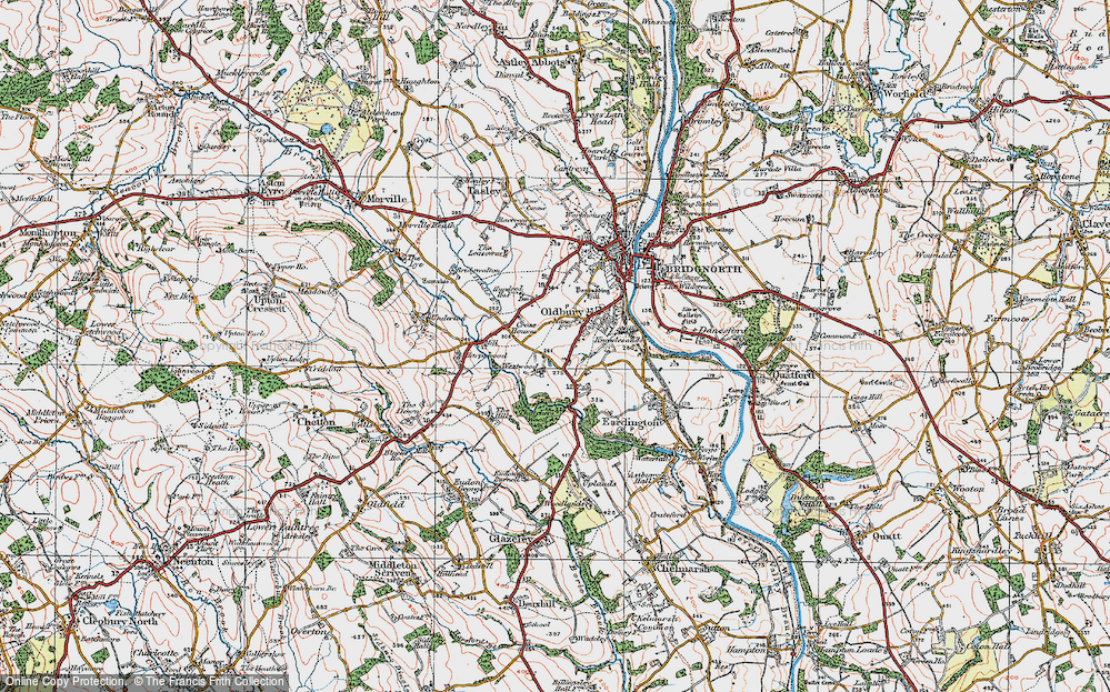 Old Map of Oldbury, 1921 in 1921
