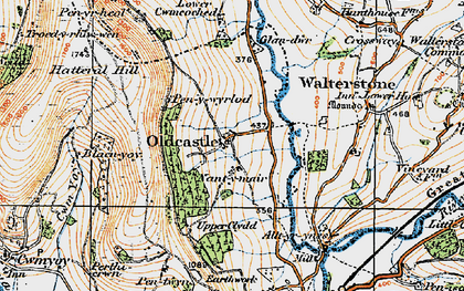 Old map of Oldcastle in 1919