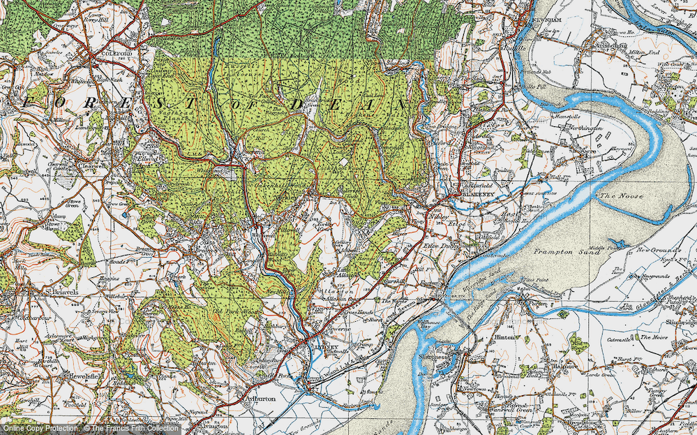 Old Map of Oldcroft, 1919 in 1919