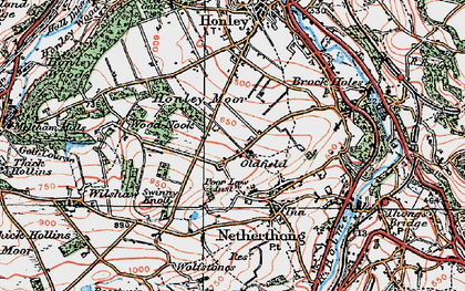 Old map of Oldfield in 1924