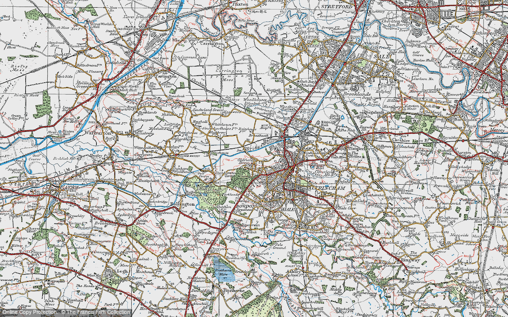 Old Map of Oldfield Brow, 1923 in 1923