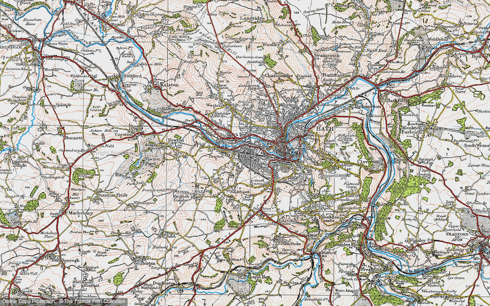 Old Map of Oldfield Park, 1919 in 1919