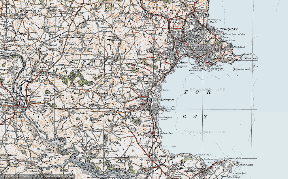 Old Map of Oldway, 1919 in 1919