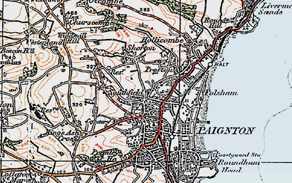 Old map of Oldway in 1919
