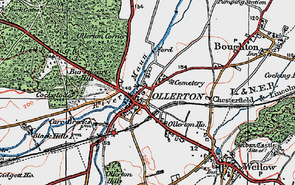 Old map of Burstheart Hill in 1923