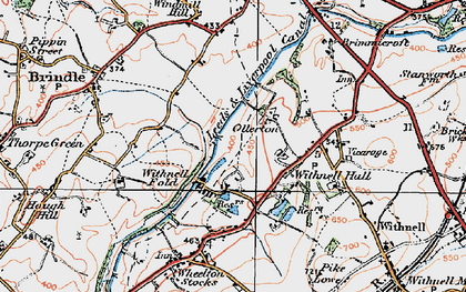 Old map of Ollerton Fold in 1924
