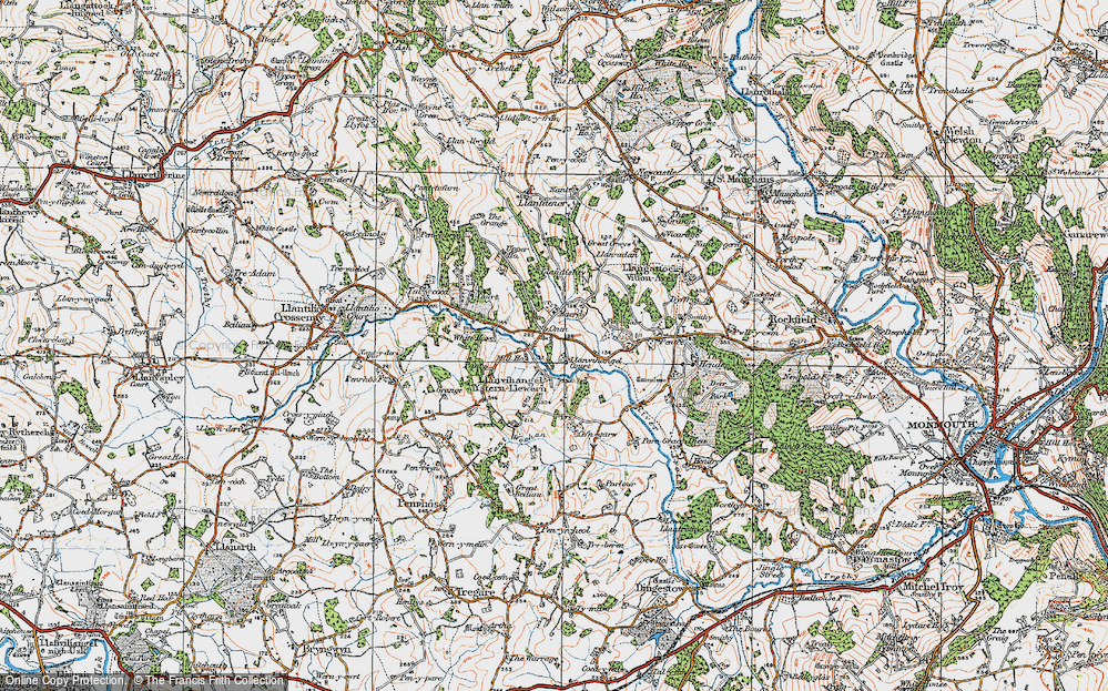 Old Map of Onen, 1919 in 1919