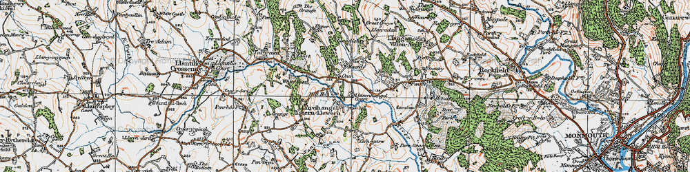 Old map of Onen in 1919
