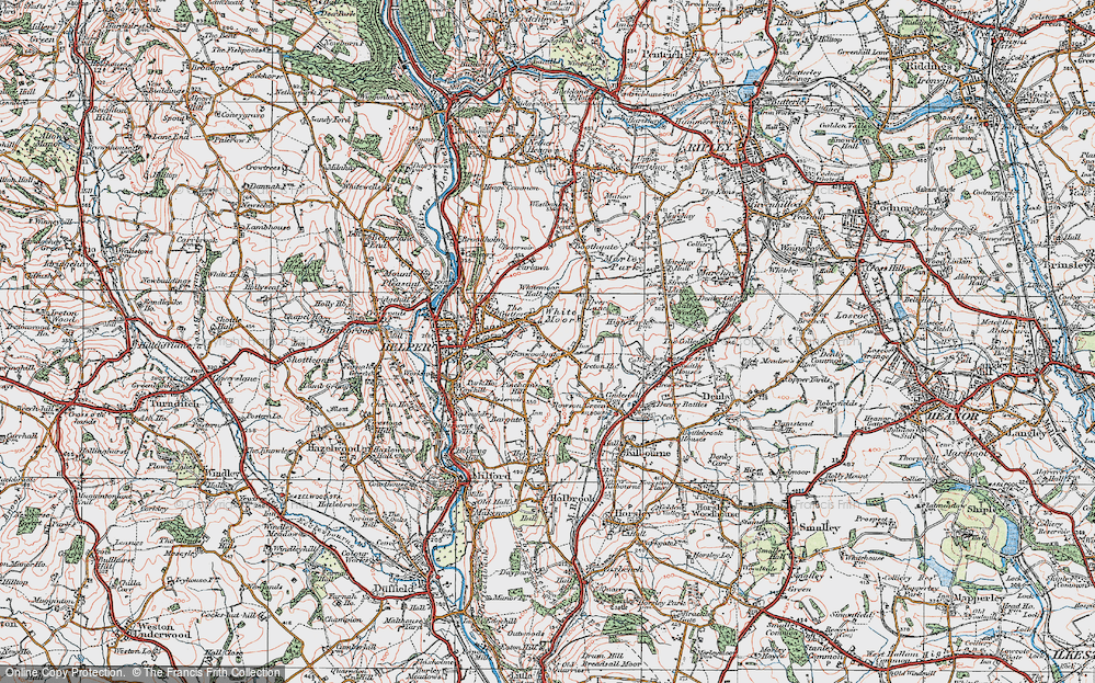 Old Map of Openwoodgate, 1921 in 1921