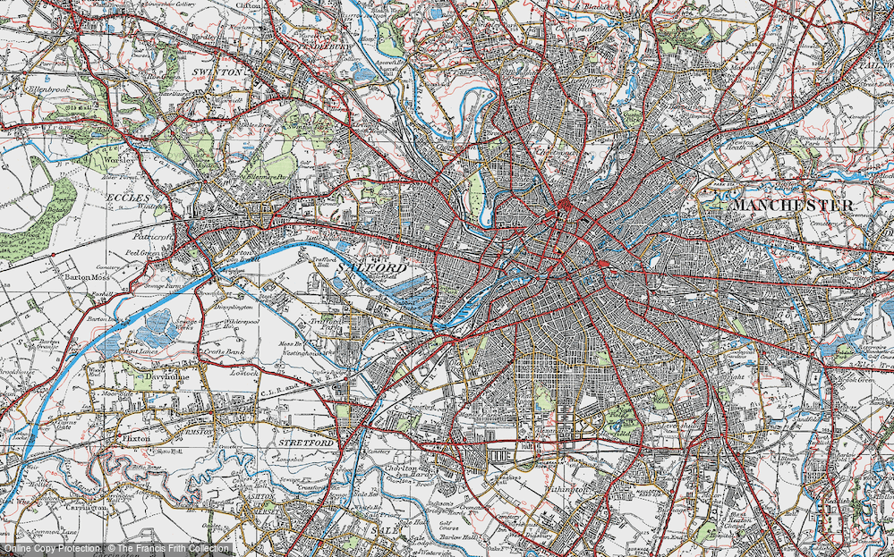 Old Map of Ordsall, 1924 in 1924