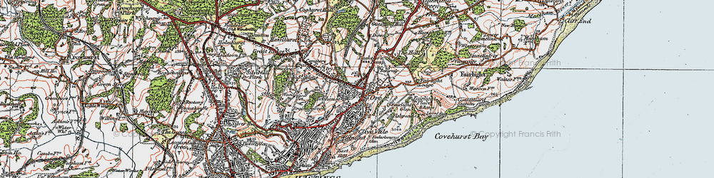 Old map of Ore in 1921