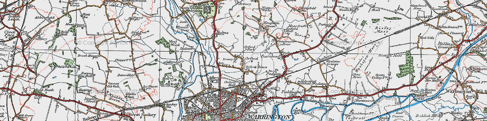 Old map of Orford in 1923