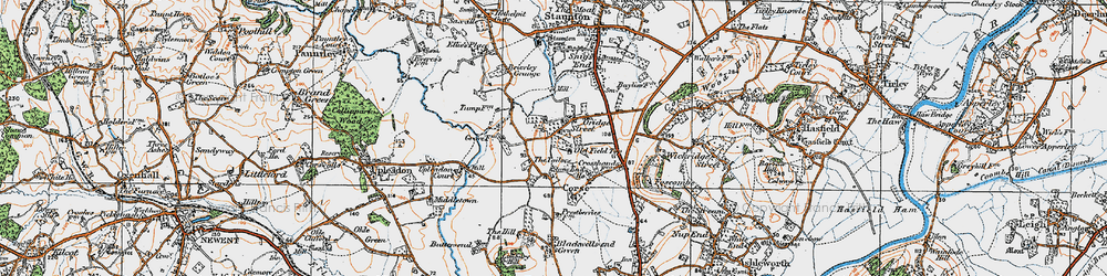 Old map of Oridge Street in 1919