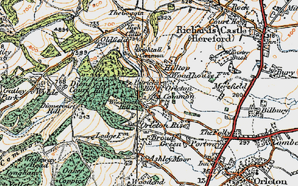Old map of Brightall Common in 1920