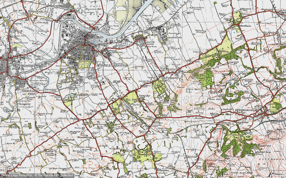 Old Map of Ormesby, 1925 in 1925