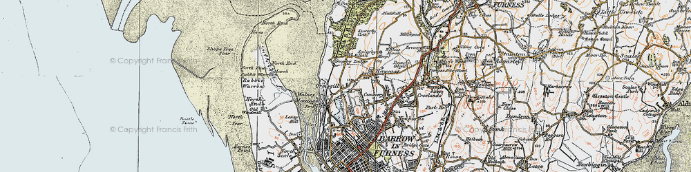 Old map of Ormsgill in 1924